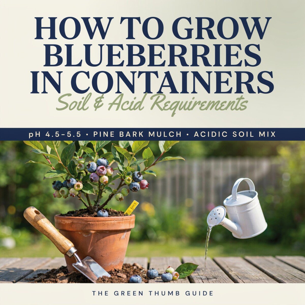 How to Grow Blueberries in Containers: Soil, pH, and Care Guide