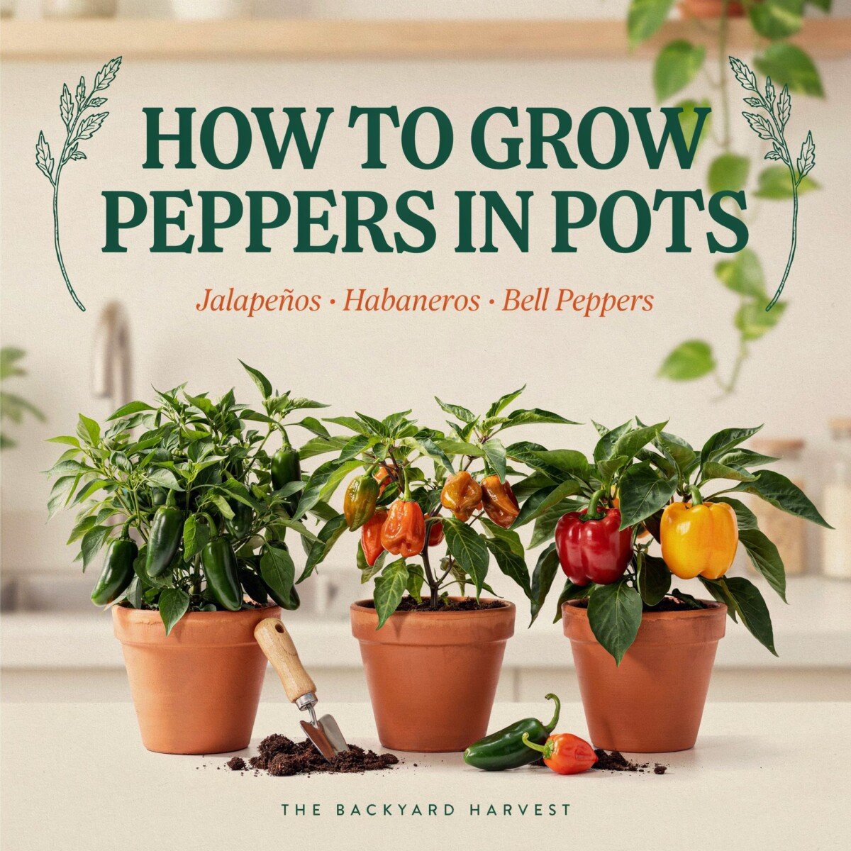 How to Grow Peppers in Pots: Jalapeños, Habaneros, and Bell Peppers
