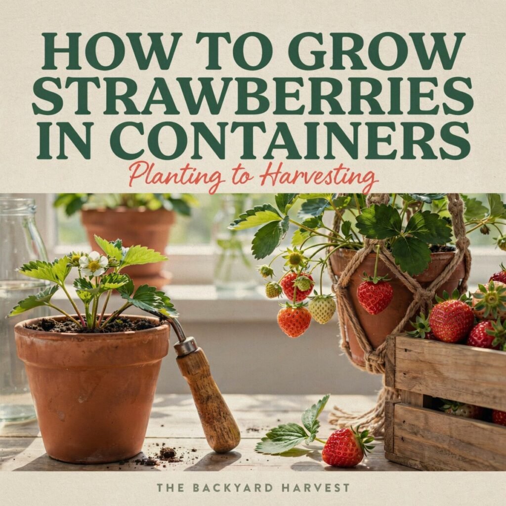 How to Grow Strawberries in Containers