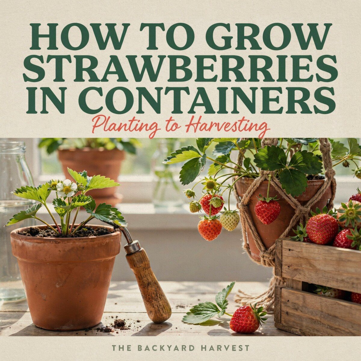 How to Grow Strawberries in Containers: Planting to Harvesting