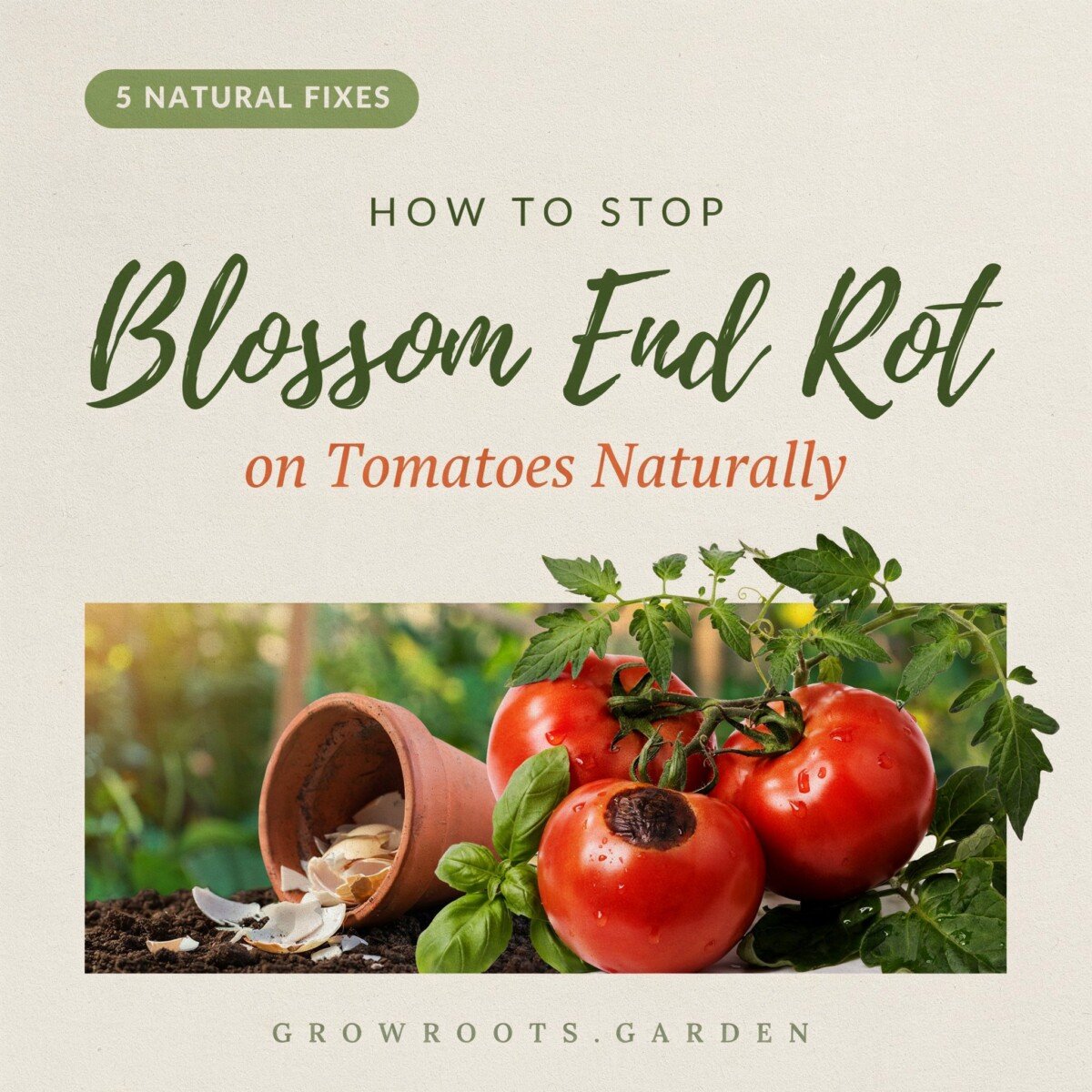 How to Stop Blossom End Rot on Tomatoes Naturally