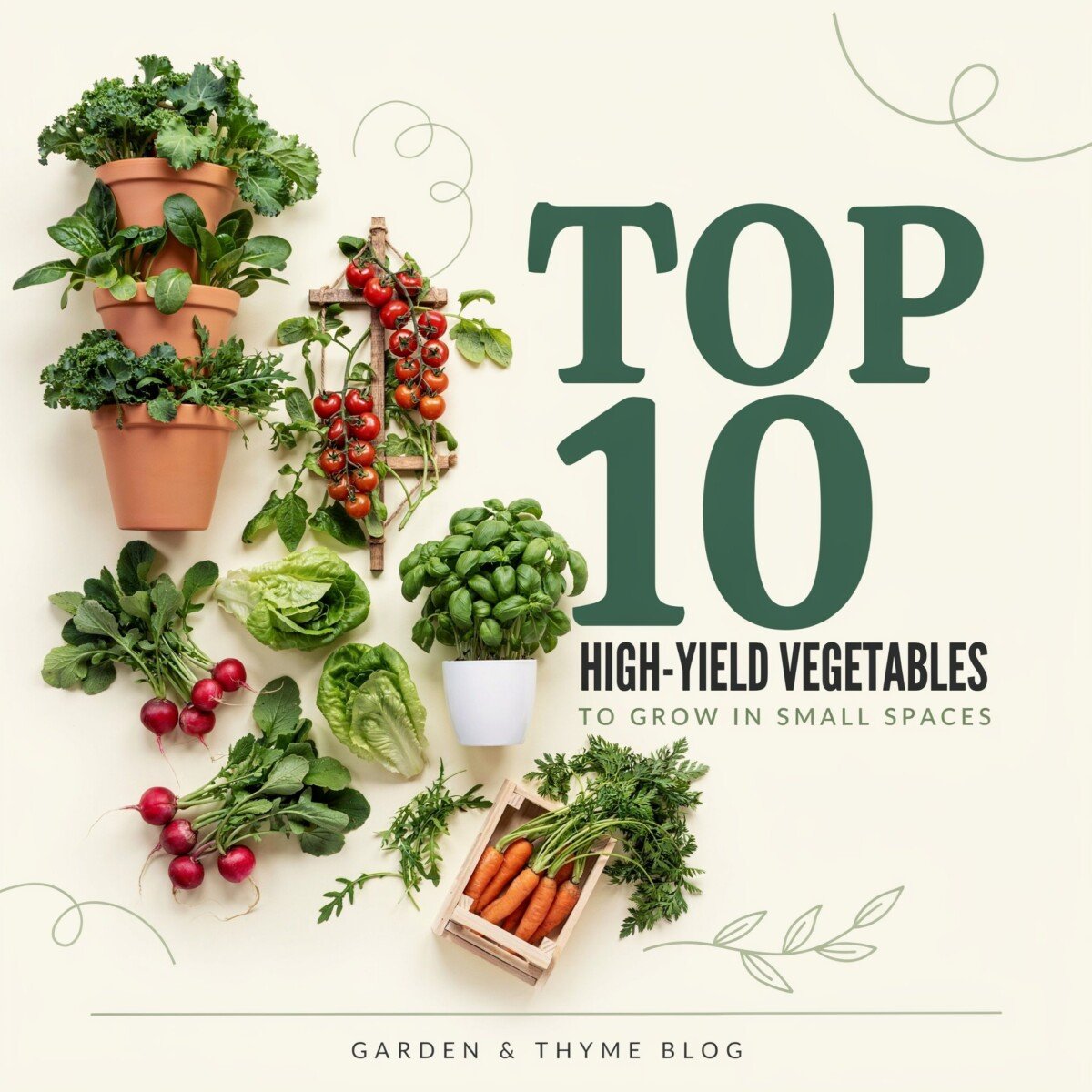 Top 10 High-Yield Vegetables to Grow in Small Spaces