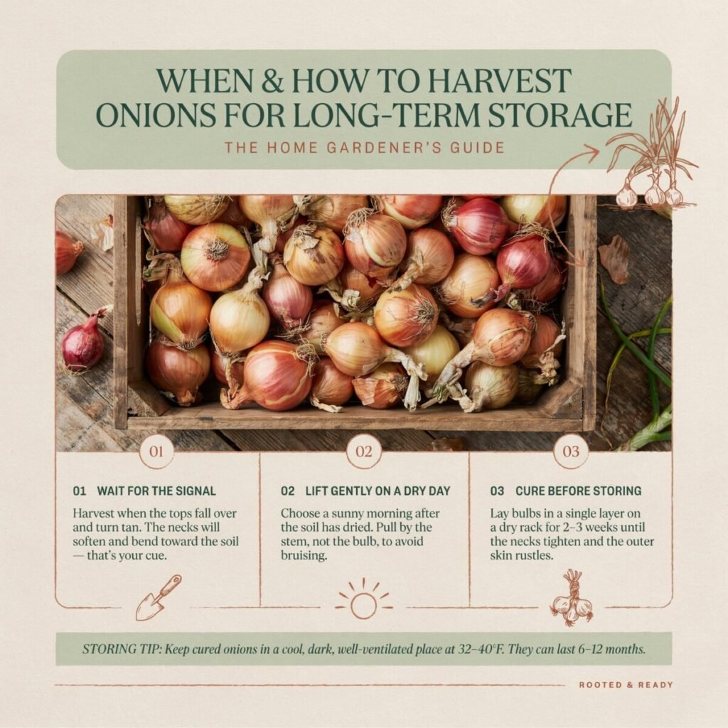 When and How to Harvest Onions for Long-Term Storage